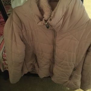 Light pink bubble coat